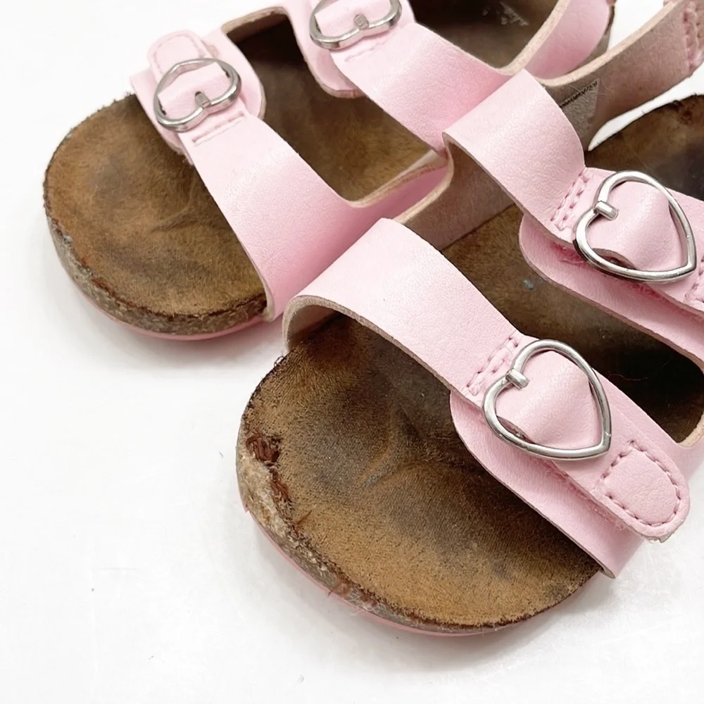 Wonder Nation pink baby girls sandals